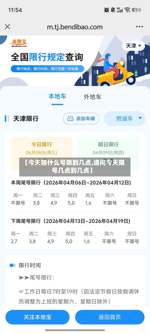 【今天限什么号限到几点,请问今天限号几点到几点】